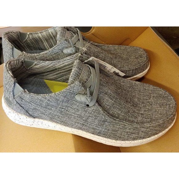 SKECHERS Men Streetwear Slip On Shoes - Relaxed Fit Air Cooled--Grey - Picture 6 of 7